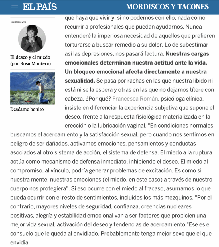 Cómo afectan los sentimientos de intimidad al deseo sexual