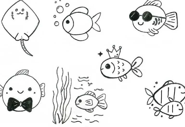 Dibujar un pez: Técnicas y maneras creativas de observar