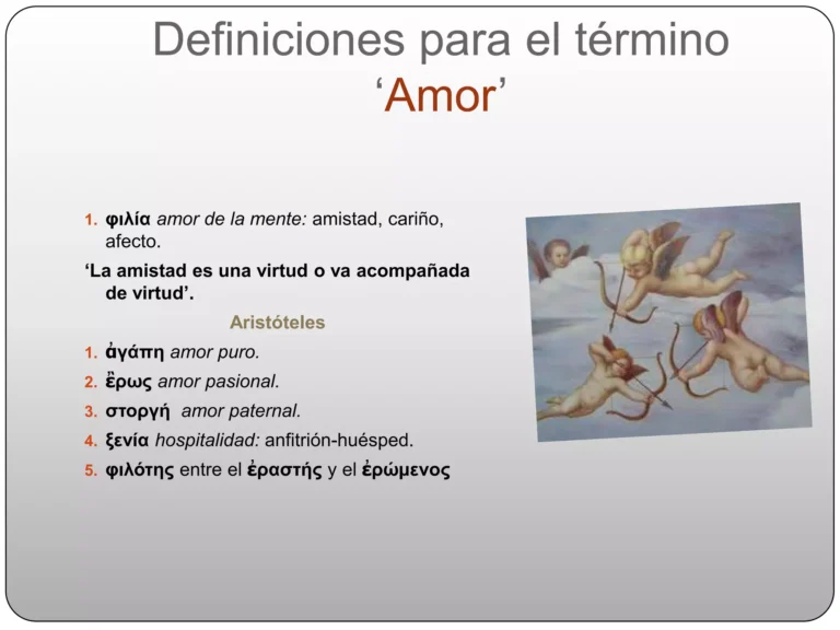 Palabra griega antigua para amor: ¿tenían los griegos 7 u 8 términos?