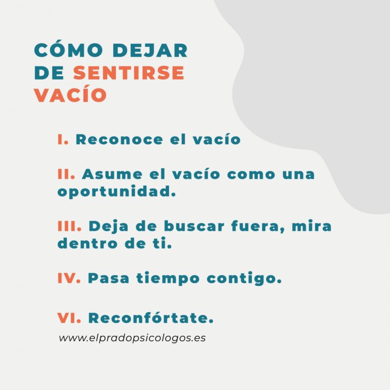 Por qué nos sentimos vacíos y cómo podemos superarlo