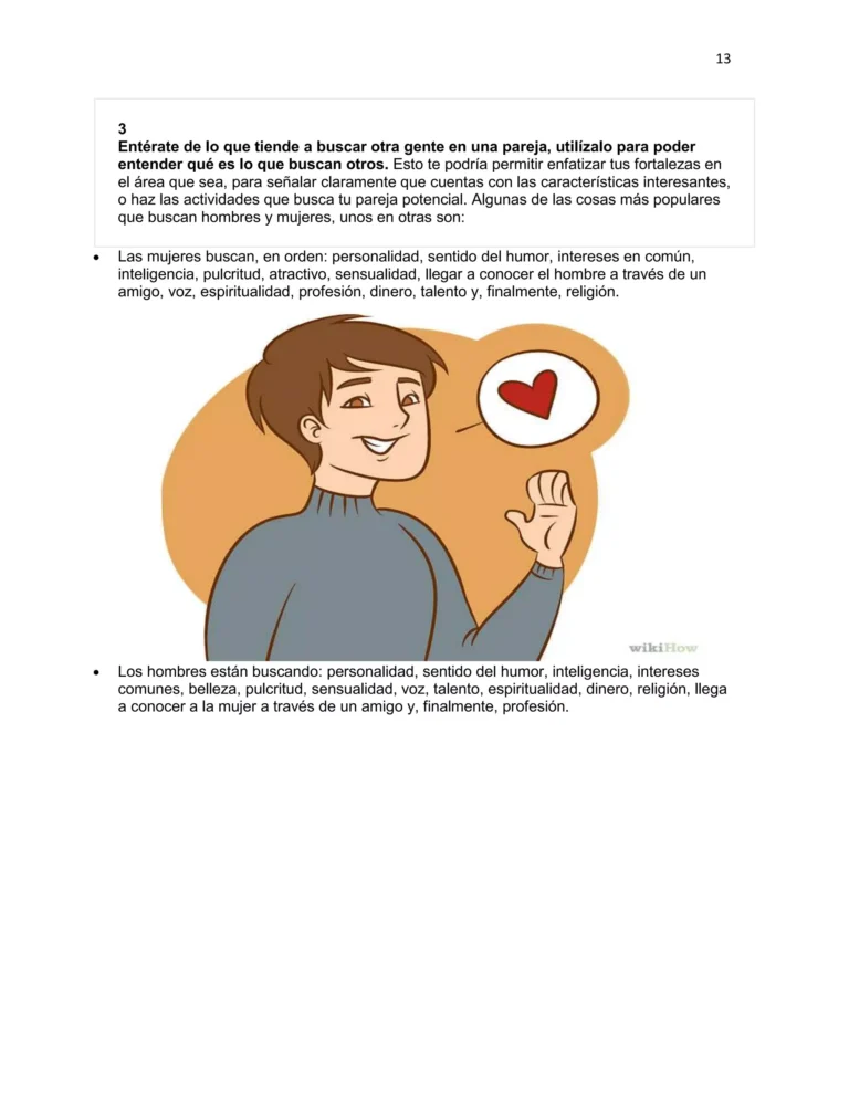 Qué buscan hombres y mujeres en su pareja ideal