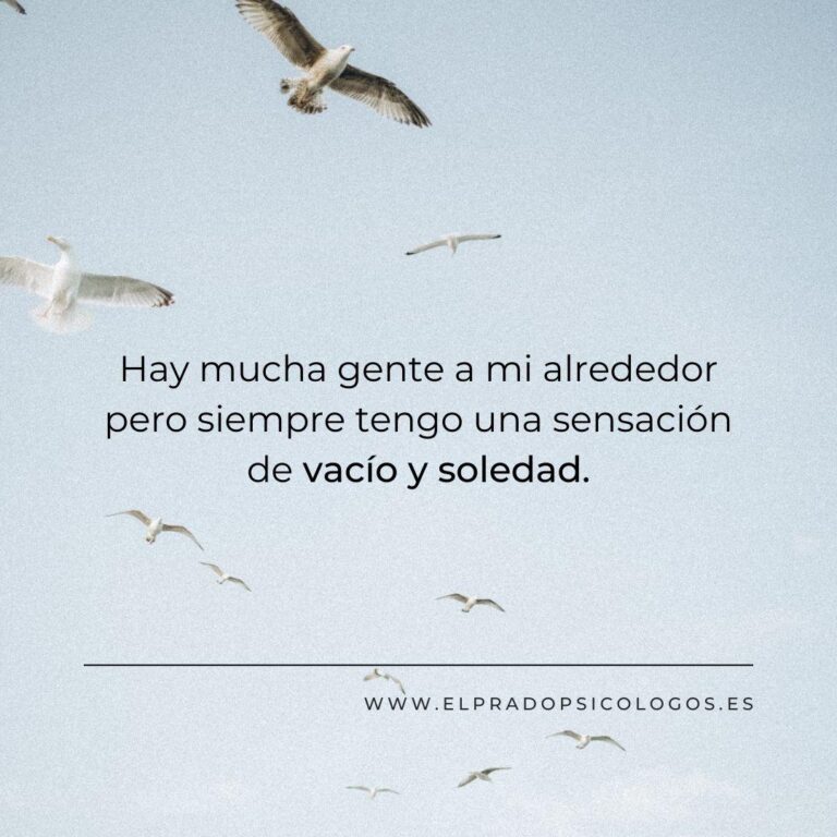 Se puede estar acompañado y sentirse solo al mismo tiempo.